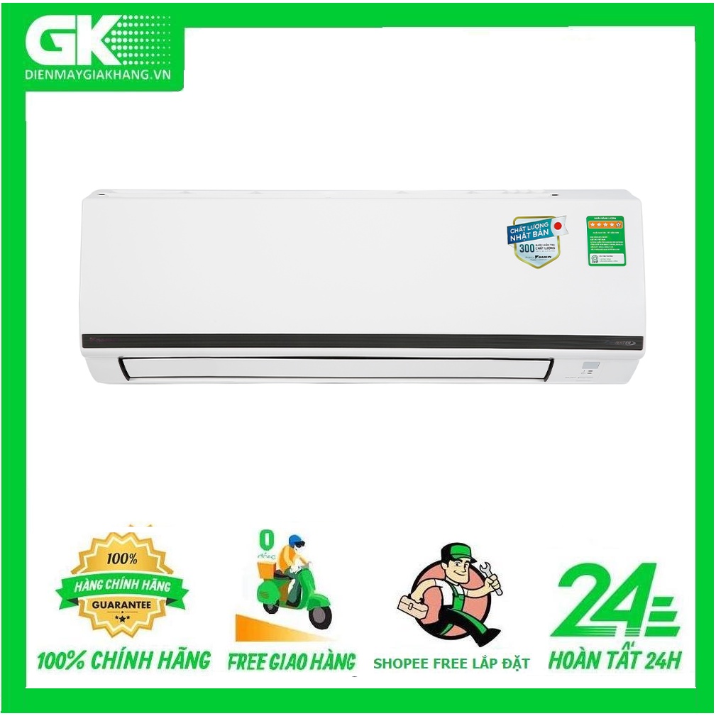 FTKB25WMVMV -  MIỄN PHÍ CÔNG LẮP ĐẶT  - Điều hòa Daikin FTKB25WMVMV Inverter 1 chiều 1HP - HCM