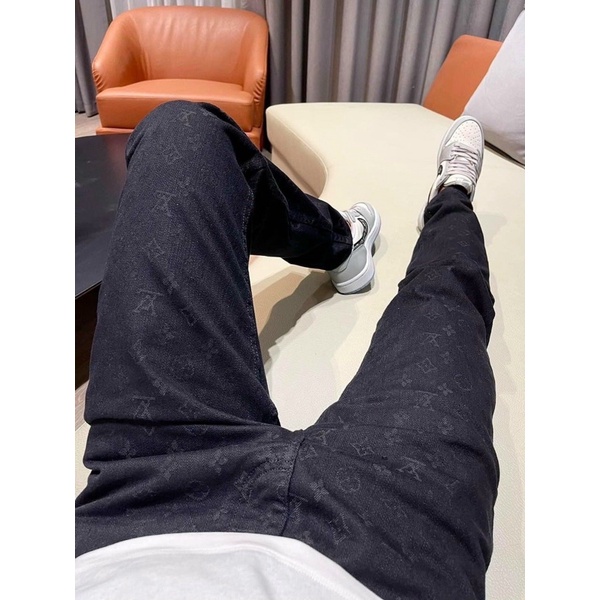 Quần Jean đơn giản Dệt vân hoa QJHD04