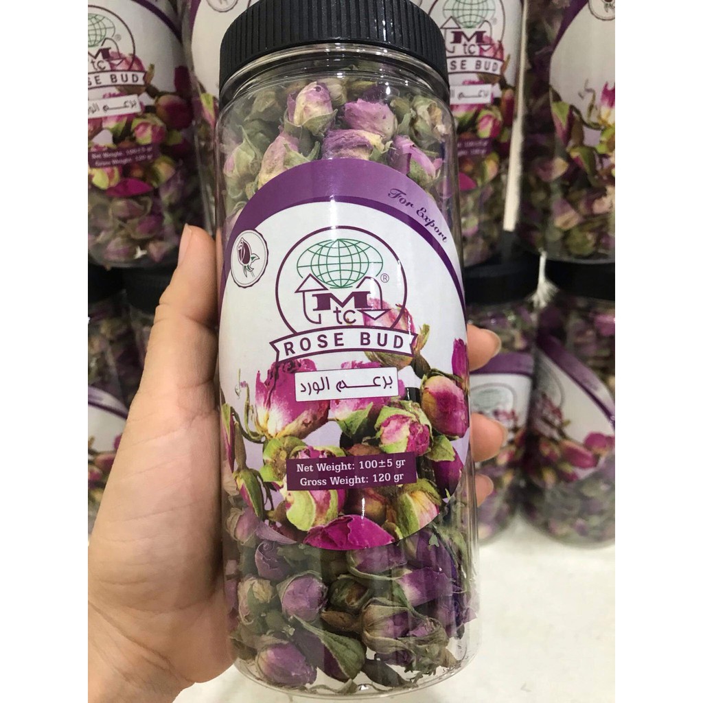 Hộp 100g nụ hồng khô Iran Rose Bud cao cấp chính hãng