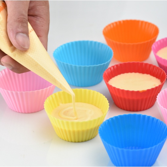 Khuôn bánh muffin silicon đường kính 7cm Duashop