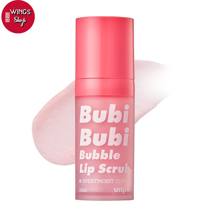 Tẩy tế bào chết môi sủi bọt Bubi Bubi Lip Scrub By Unpa | Wings Shop