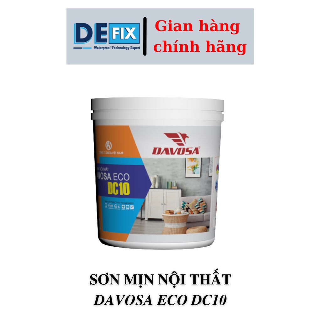 Sơn mịn nội thất DAVOSA DC10 loại 6kg