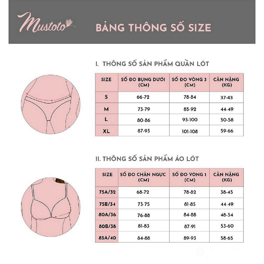 Bộ Đồ Lót Nữ Phối Ren Có Gọng Mút Mỏng 3mm Thoải Mái Gợi Cảm Da Đậm (Mustoto MA19 MQ23)