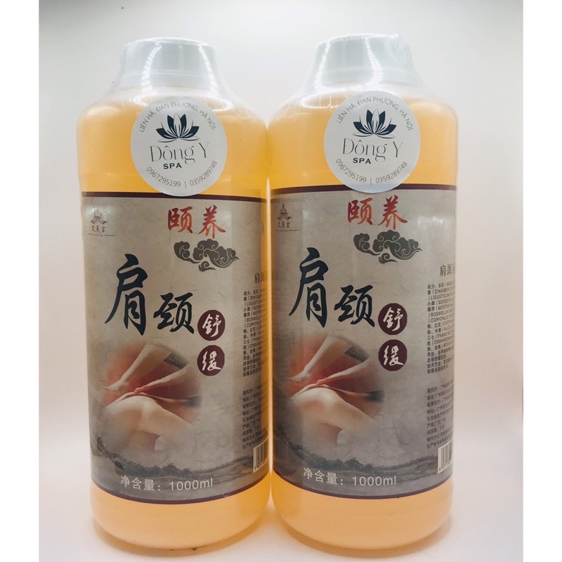 Dầu massage đông y vai cổ,gáy, ngải, gừng, đương quy lưu thông khí huyết bài trừ độc tố
