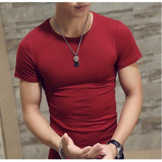 Áo thun trơn nam body co dãn tốt