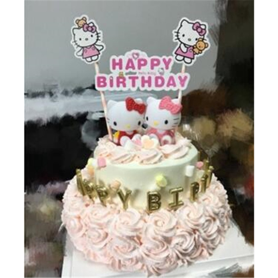Đồ Chơi Trang Trí Bánh Kem Hình Hello Kitty