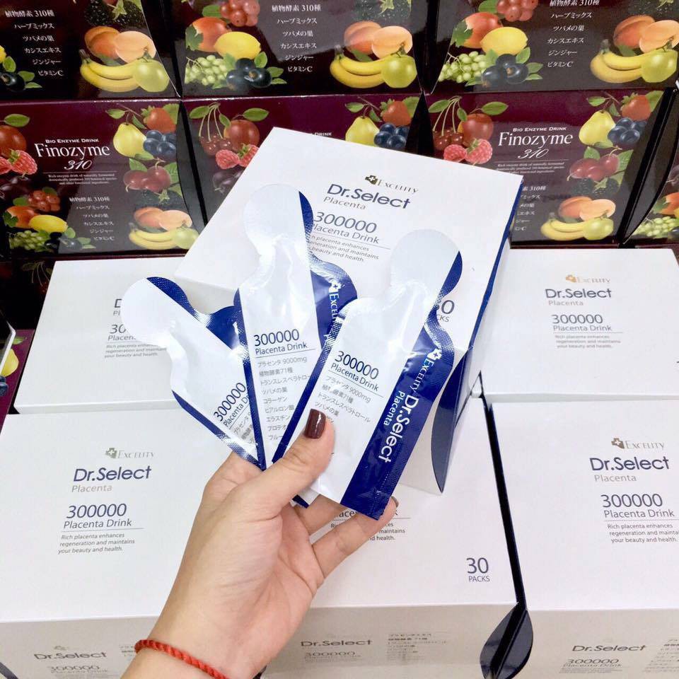 Tinh Chất Nhau Thai Cao Cấp Dr Select Placenta Drink 300000mg Dạng Uống