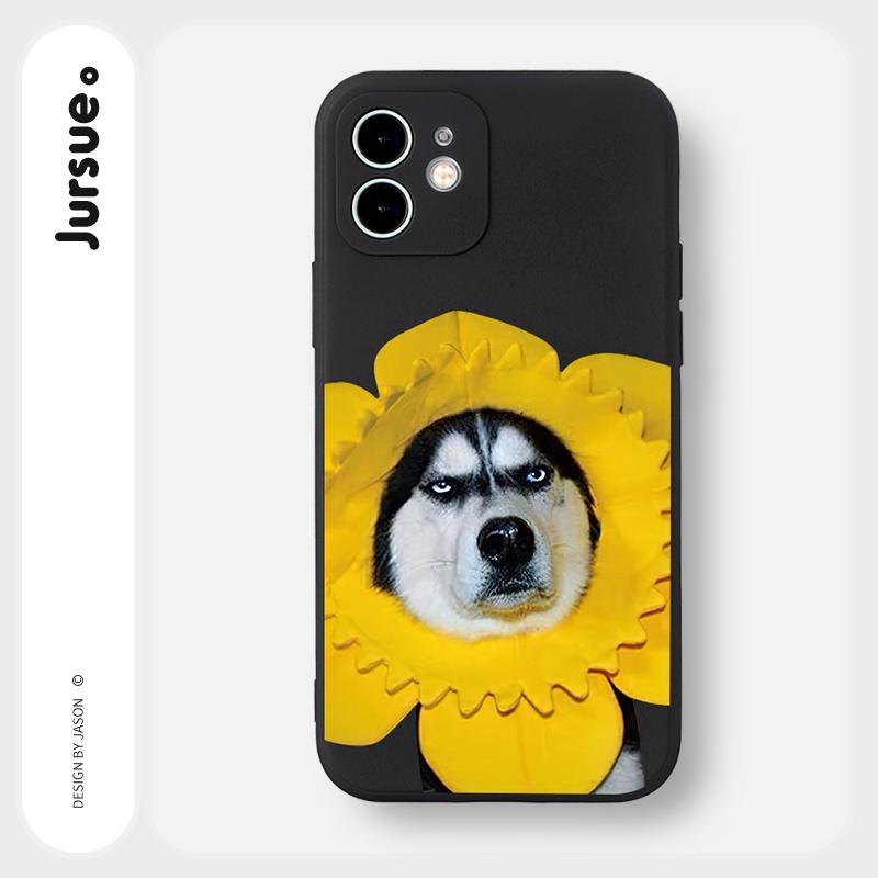 Ốp lưng JURSUE mềm hoạt hình cặp đôi dễ thương đẹp Cho iPhone 14 13 12 11 Pro Max SE 2020 X XR XS 8 7 ip 6S 6 Plus Y2276