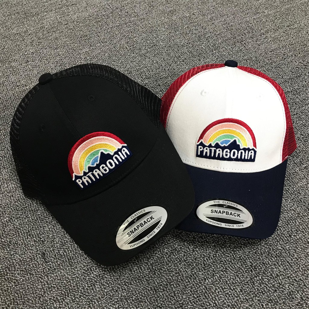 Patagonia Trucker Hat/Trad Cap Rainbow Bata Leisure Outdoor Sunscreen Truck ...