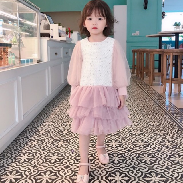 Váy ren cao cấp 3 tầng