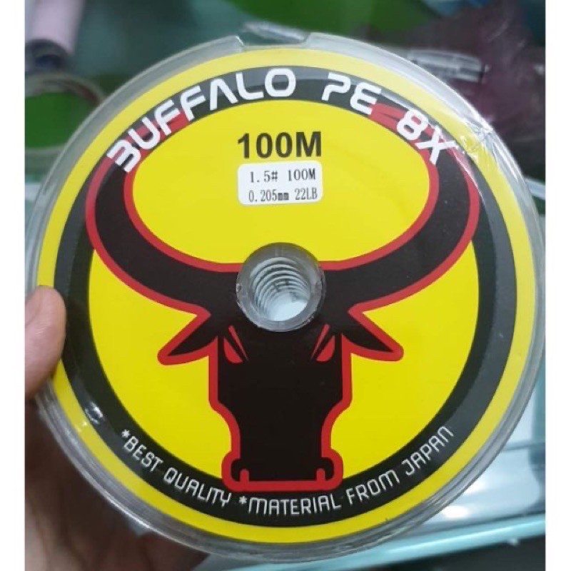 dây dù câu cá pe 8x buffalo dây câu cá(dây trâu bò)