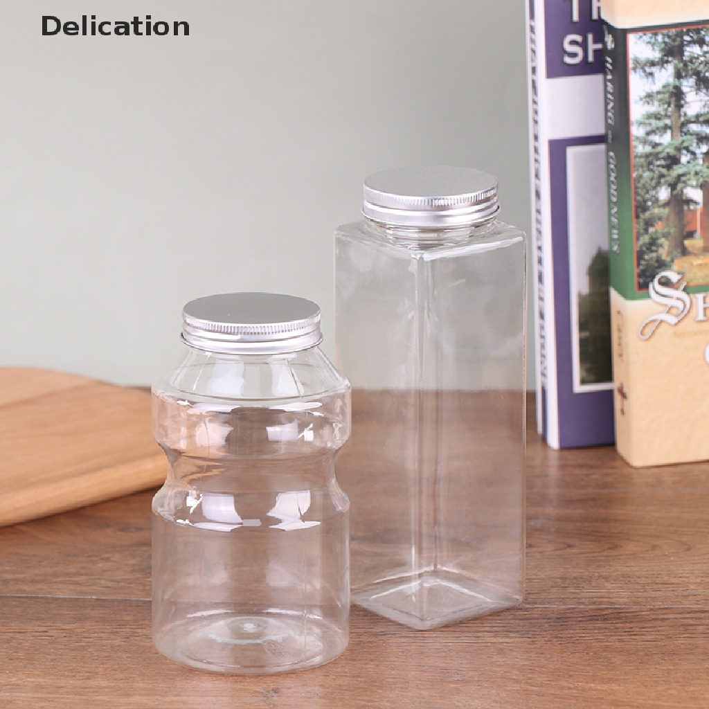 Chai nước giải khát ELEBUY nhựa dùng một lần dáng vuông 500ml