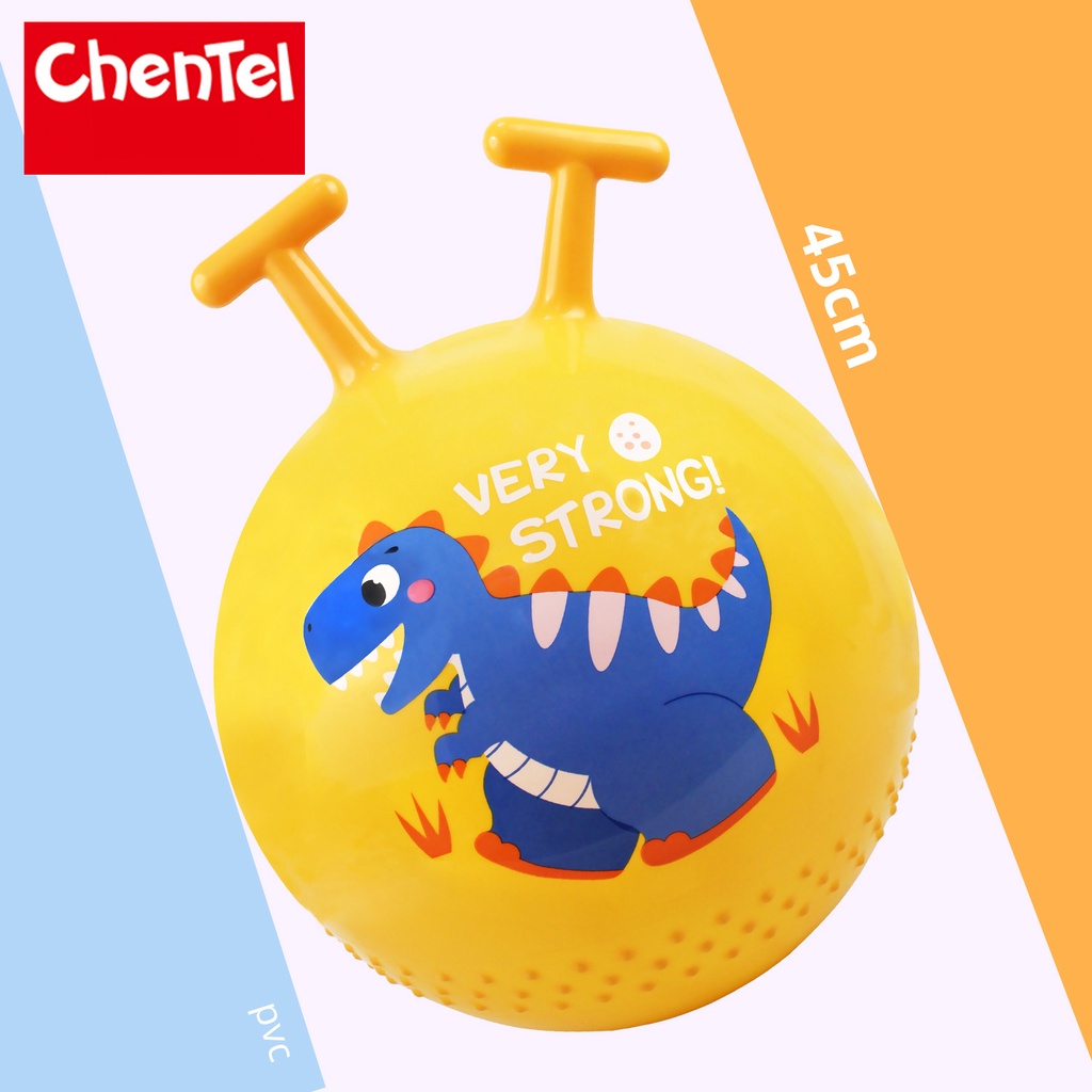 BÓNG NHÚN CÓ GAI CÙNG TAY CẦM CHỐNG TRƯỢT ĐƯỜNG KÍNH 45CM CHO BÉ VẬN ĐỘNG - HÃNG CHENTEL