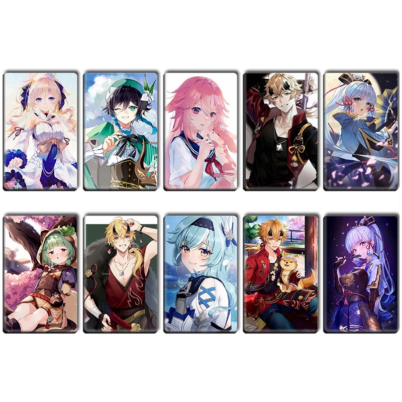 Tmdbyx Set 10 Thẻ Học Sinh Anime Genshin Bằng Pvc Cho Trẻ Em