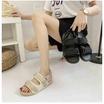 Sandal ulzzang unisex học sinh nam nữ đế bằng quai ngang