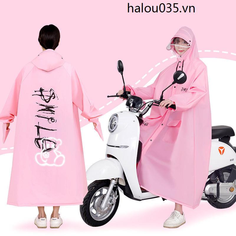 Áo Mưa Dáng Dài Chống Mưa Họa Tiết Dễ Thương Dành Cho Nữ