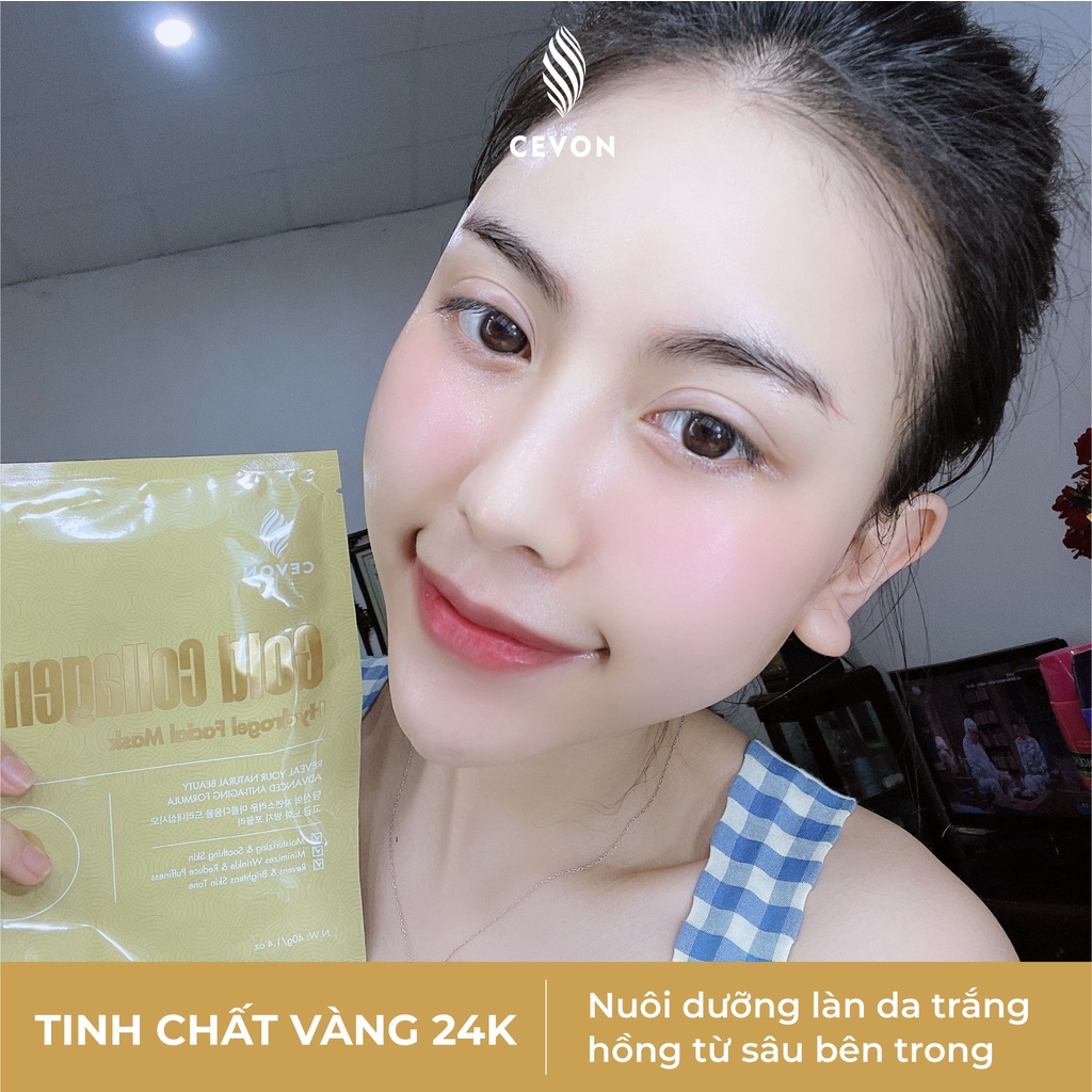 Mặt Nạ Vàng Collagen 24k -Mask Gold Collagen 24k - Cevon - Korea - 1 miếng