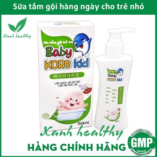 Sữa tắm gội Baby Kore kid cho bé - Thành phần an toàn cho làn da bé - Hộp 150ml