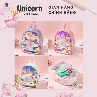 Balo túi nữ đi học giá rẻ da bóng kỳ lân cute dễ thương Unicorn Vietnam
