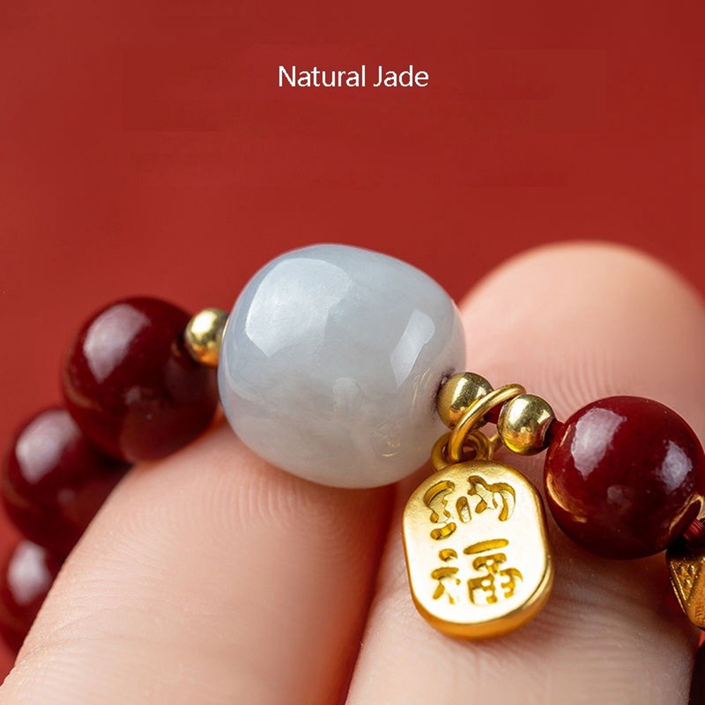 Vòng Tay Chuỗi Hạt May Mắn Qipin Mừng Năm Mới Cho Cặp Đôi