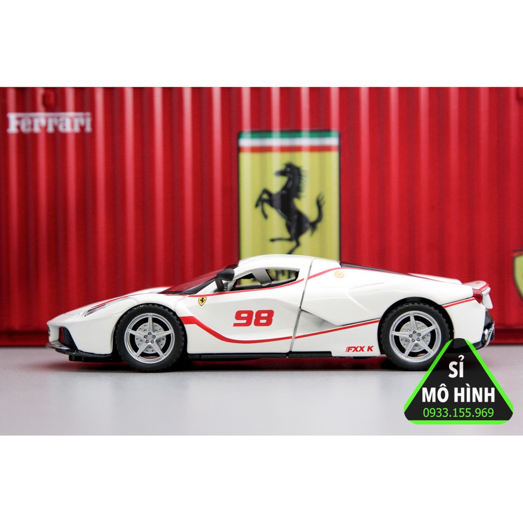 [ Sỉ Mô Hình ] Xe mô hình siêu xe Ferrari FXX K 1:32 Trắng