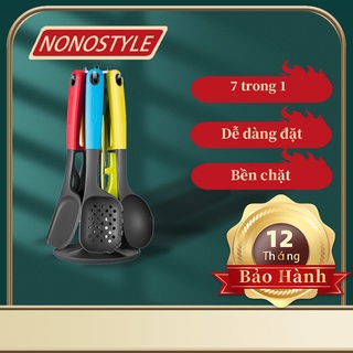 Bộ dụng cụ 7 món làm bếp muỗng, vá, muôi...Morphy Richard  - Nhựa silicon cao cấp, an toàn tiện lợi