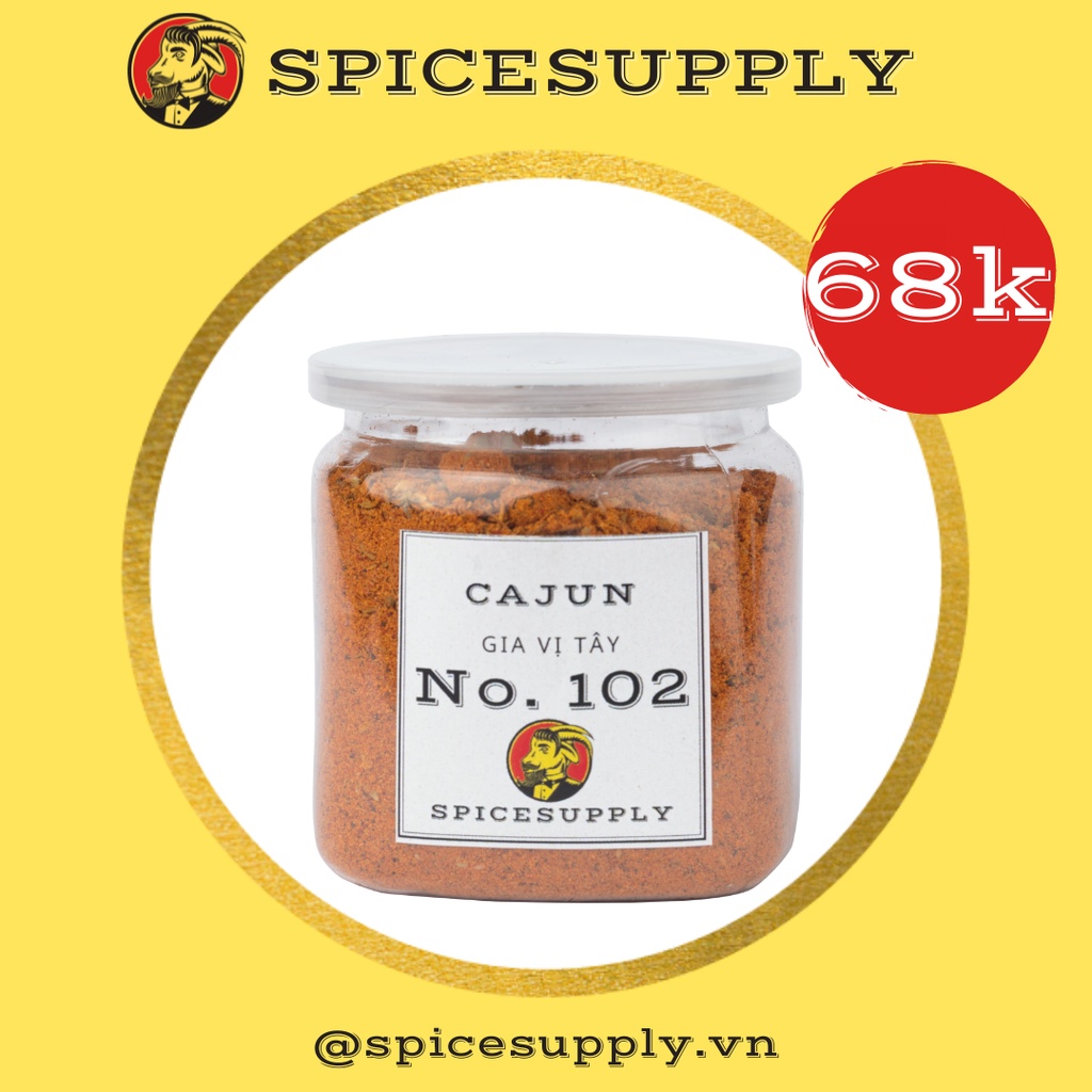 Cajun Louisiana SPICESUPPLY Việt Nam Gà Cá Hải sản Gia Vị healthy giảm cân meal plan fitness Hũ 70g