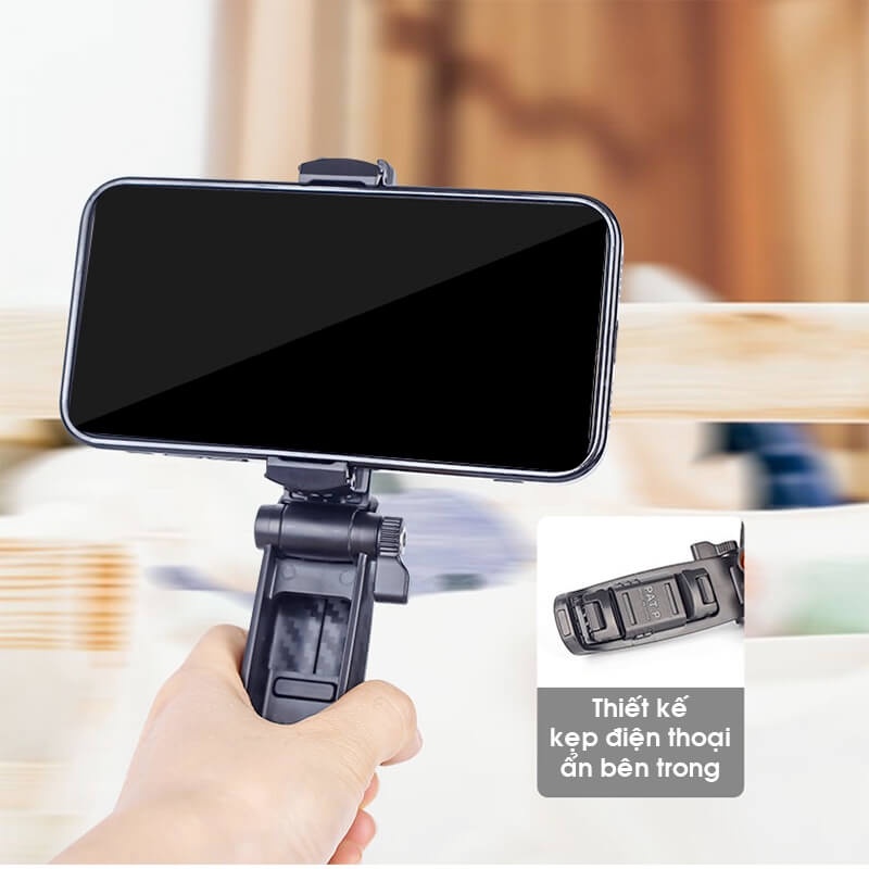 CHÂN ĐIỆN THOẠI LIVE STREAM KIÊM TAY CẦM XILETU QW-1