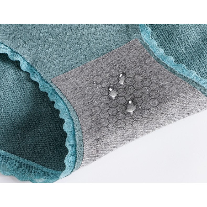 [ Chọn màu, che tên ] Quần lót quần chip nữ cotton cao cấp, kháng khuẩn, thoáng khí, viền ren cực đẹp