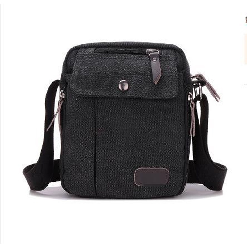 Túi đeo chéo IELGY vải canvas phong cách Hàn Quốc cá tính thời trang dành cho nam