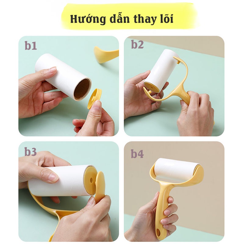 Cây lăn bụi đa năng làm sạch quần áo, chăn ga, ghế sofa, cây dính lông thú cưng chó mèo