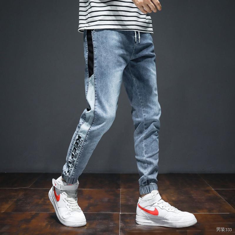 Xuân hè mới cỡ lớn Harem jeans nam phiên bản Hàn Quốc của xu hướng tất cả phù hợp với các đôi chân thương hiệu quầ