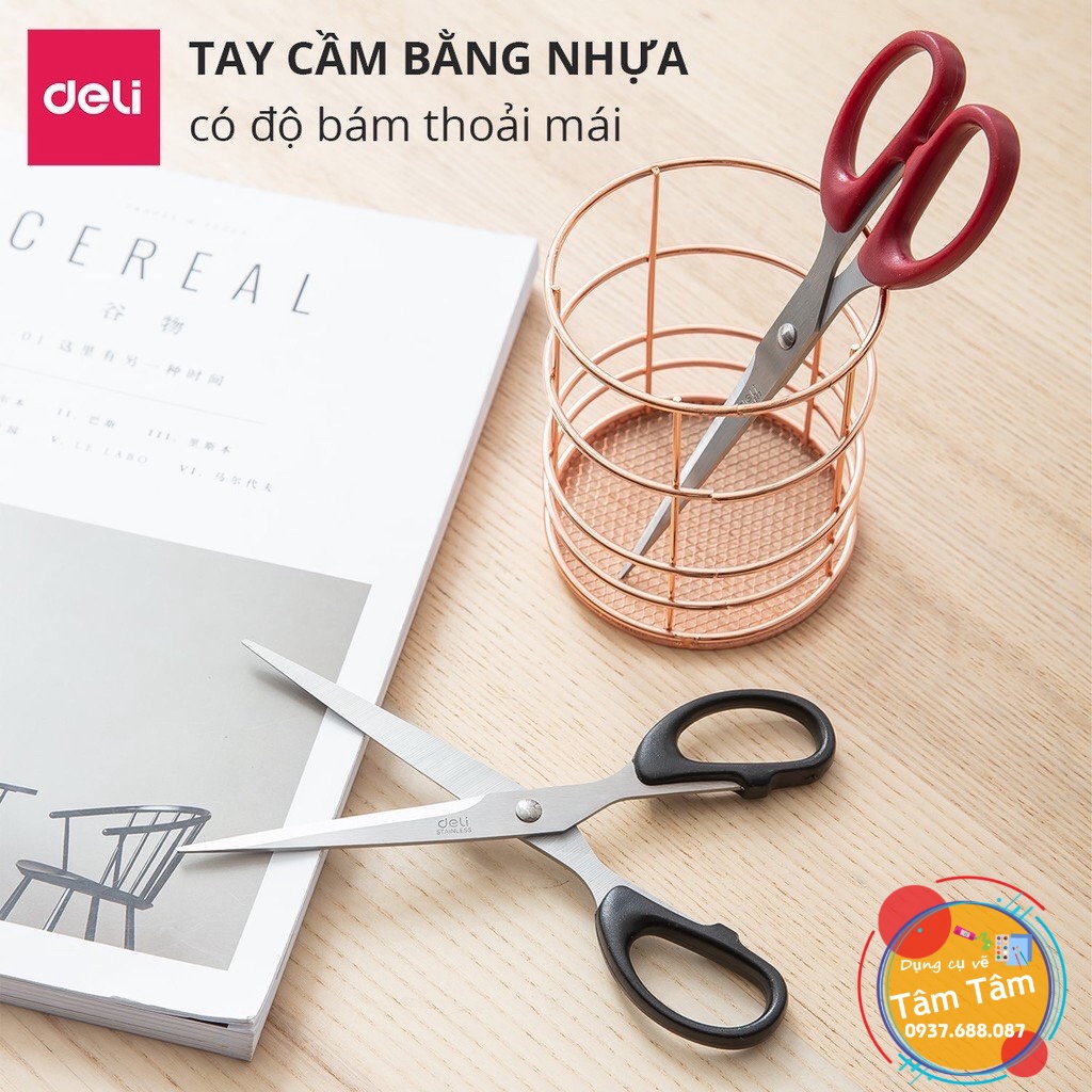[ TÂM TÂM ]-Kéo cắt giấy, Kéo Văn Phòng Deli 6009