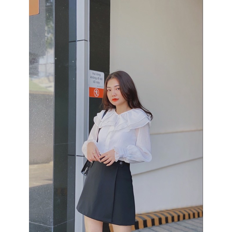 Quần váy Chữ A Dating Skirt LUCETFASHION, chân váy ngắn
