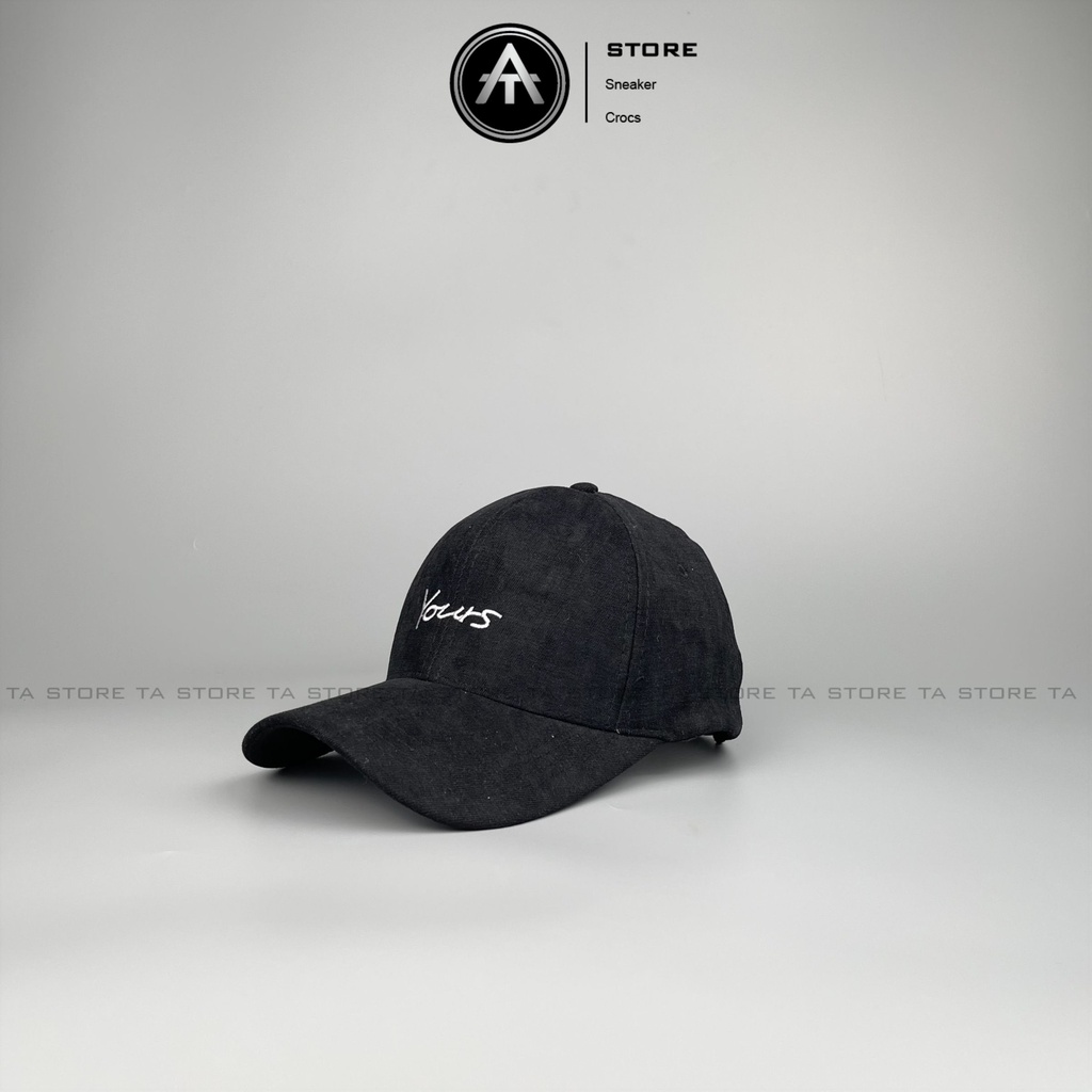 Mũ lưỡi trai thêu chữ Yours chất nhung cao cấp