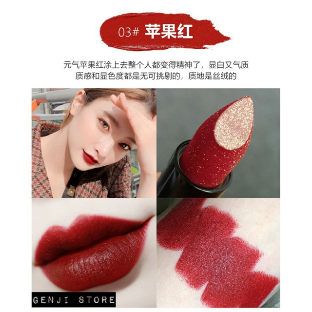 HÀNG NỘI ĐỊA TRUNG - Son thỏi HENGFEI Radiant Lipstick