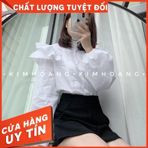 Áo sơmi nữ kiểu bánh bèo hàng thiết kế - July Shirt