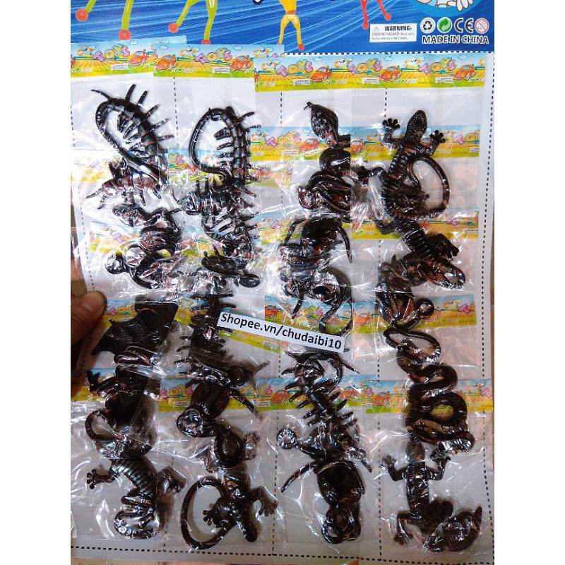 Sticky toy vỉ 20 côn trùng dẻo