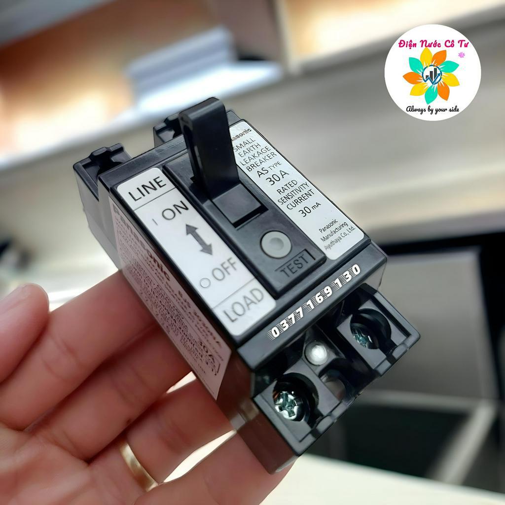 CB cóc Aptomat chống giật chống rò 30A cao cấp Panasonic