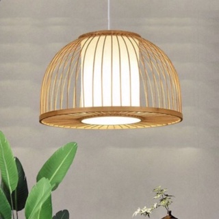 Đèn tre đèn mây tre đèn thả mây tre 09