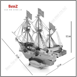 Mô hình 3d kim loại tàu cướp biển - Mô hình lắp ráp kim loại tàu cướp biển