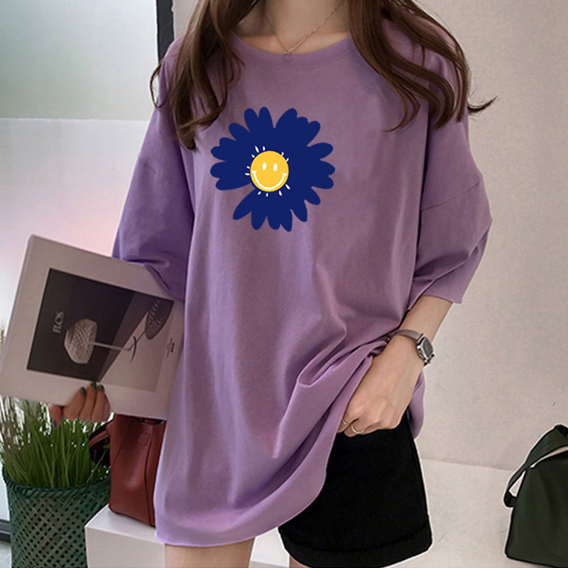 NRVP Áo Thun Nữ Ngắn Tay Họa Tiết Hoạt Hình Thời Trang