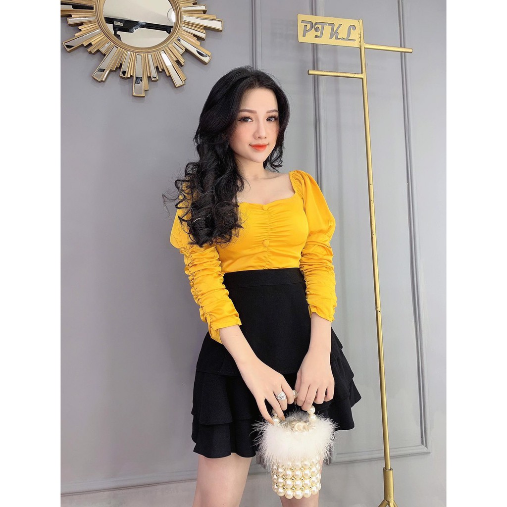 508. ÁO LỤA TAY BỒNG