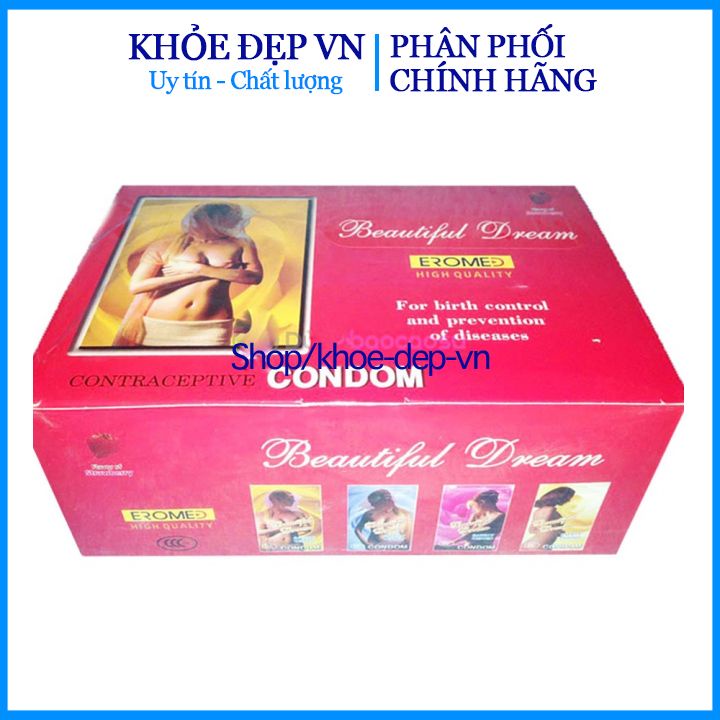 [ che tên khi giao hàng] 1 hộp bao cao su loại tốt - Bao cao su vip Condom 8 cái - Hộp 8 cái