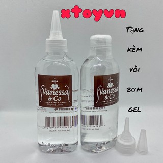 Gel Bôi Trơn Nhật Bản Trong Suốt Vanessa & Co 200ml tặng kèm vòi bơm gel