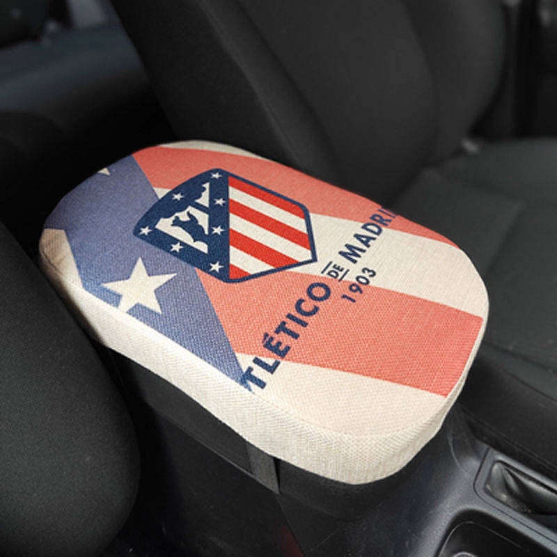 Car Armrest Box Cushion Heightening Insole Car Supplies Universal Football Club NBA Barcelona Juve Manchester United King 5aAT