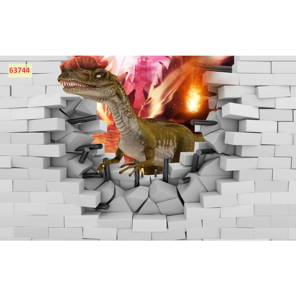 Tranh Dán Tường 3D Phòng Trẻ Em Hình Khinh Khí Cầu, SIÊU NHÂN