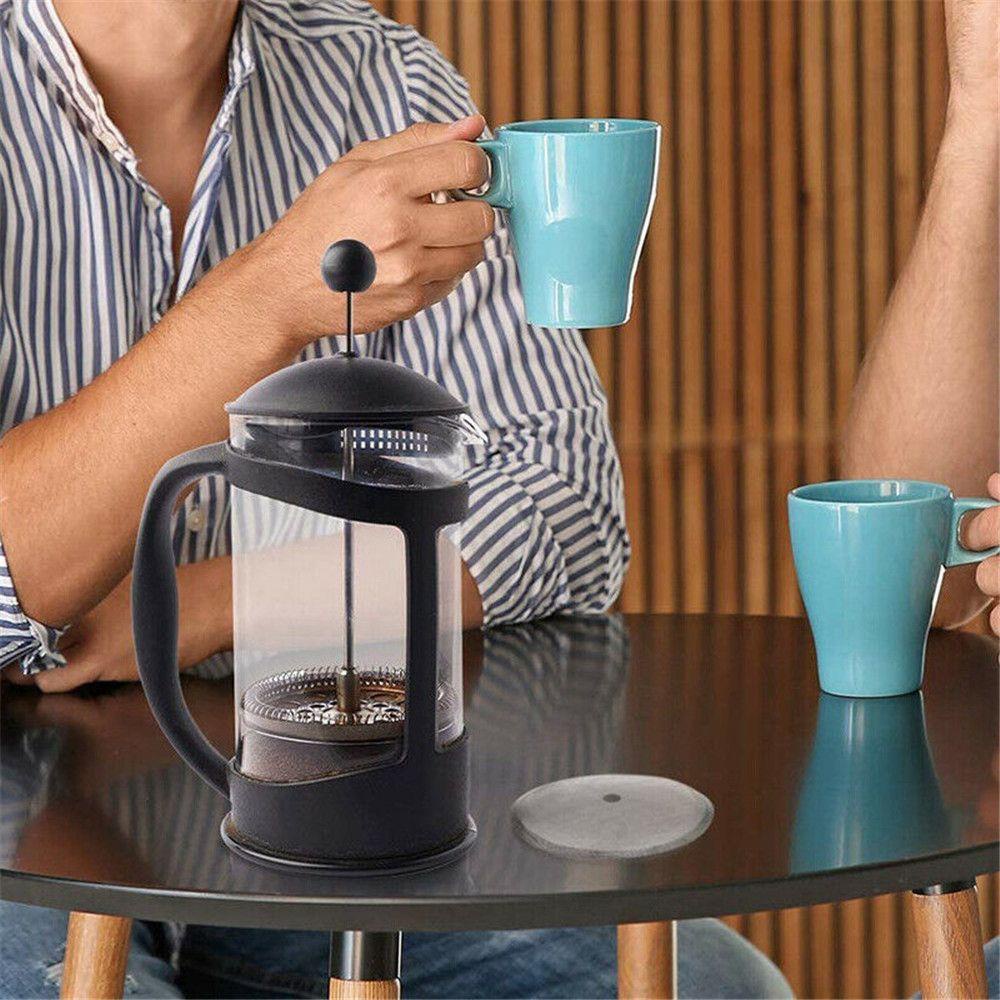 YOLA Set 6 Dụng Cụ Lọc Trà / Cà Phê Dạng Nhấn Bằng Thép Không Gỉ Tiện Dụng