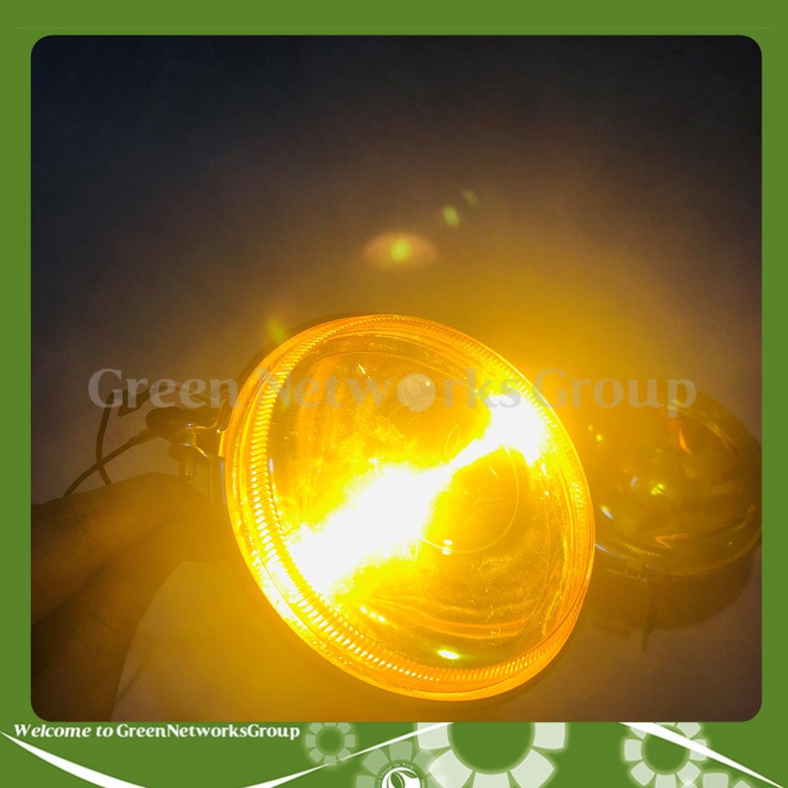 Đèn pha sương cảng tròn Lớn SAGAS đích Sắt KC-8010 55W 12V mặt đèn màu vàng dùng được cho nhiều loại xe Greennetworks