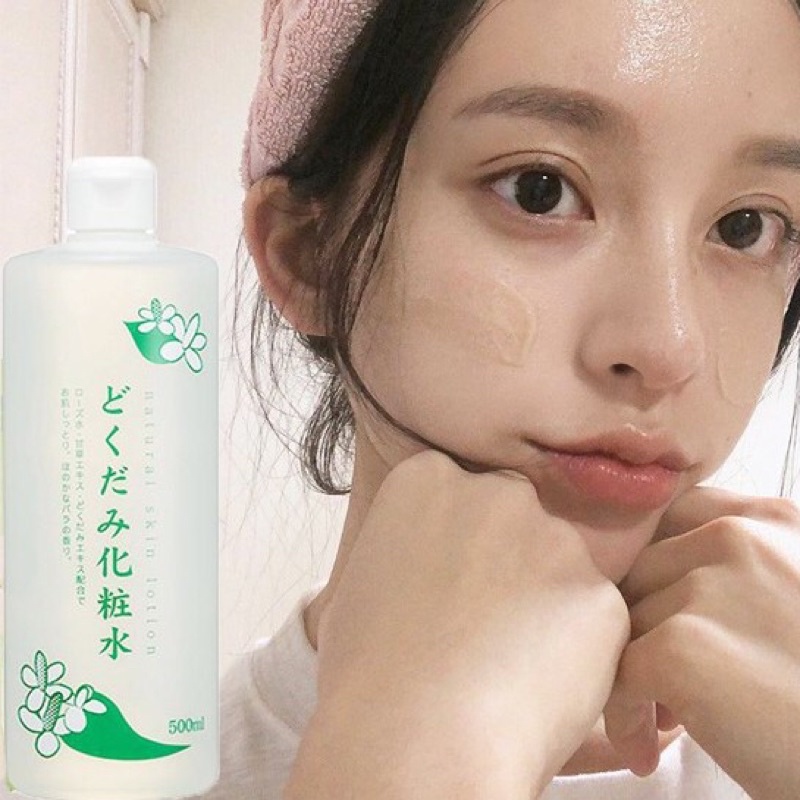 Nước hoa hồng diếp cá Dokudami Natural Skin Lotion Nhật 500ml